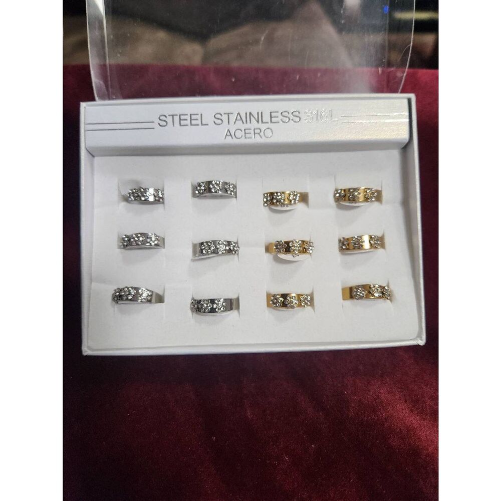 Stainless steel fashion ring. Price for one.